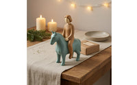 Horse Equestrian Figurine Painted Resin Figurine Decorative Sculpture for Garden Display