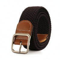 Braided Elastic Belt Comfortable Braided Stretch Belt Stylish Soft for Jeans, Everyday Wear