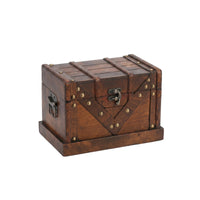 Home Organizer Desktop Storage Box Wooden Storage Box Hinged Lid Compact Size