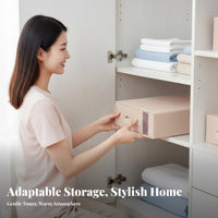 4 Pieces Foldable Bedding Box With Handle Closet Organizer Stackable for Renters