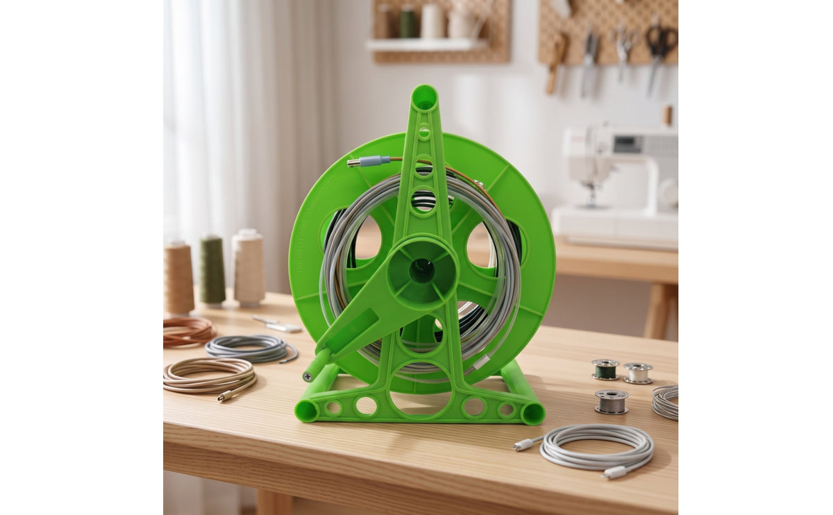 Open-Frame Cable Reel Winder with Handle