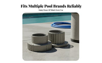 2 Pieces Cylindrical Pool Fountain Adapter Kit Easy Installation Male Female Adapter Set Long-Lasting Universal Fit
