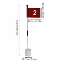 Putting Cup Set Easy to See Putting Flag Set Lightweight Athletic Gear for Driving Range