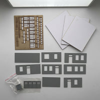 1:87 Railway Crossing House Kit Laser-Cut Railway Crossing House Flat-Pack HO Scale Building Kit DIY for Hobbyists