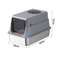 Stainless Steel Litter Box Rust Resistant for Bathroom