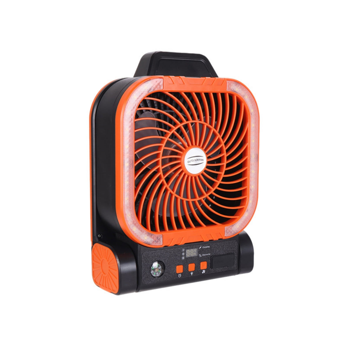 Solar Camping Fan Battery Powered Portable Solar Fan Compact Lightweight for Campers, Tent, Fishing