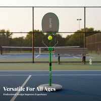 Height Adjustable Solo Tennis Coach Improves Hand-Eye Coordination Tennis Self-Coach Anti-Winding Design for Children, Home, Outdoor, Indoor