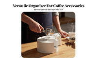 Espresso Tamping Station Easy to Clean Espresso Tamping Stand Portafilter Holder Station Sturdy Construction for Home Baristas