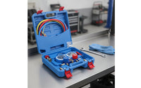 Gauge Set with Case Multi-Port Gauge Set Easy-to-Read Charging Kit for Garage