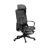 Ergonomic Design Reclining Desk Chair with Footrest 360-Degree pivot Reclining Chair with Footrest Breathable Mesh spine Computer Seat Adjustable Support for Remote Workers, Students, video game enthusiasts, brief rest, Study Room, Studying, Bedroom