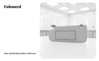 Sun Visor Mirror Cover PC Material Car Vanity Mirror Lid Easy Installation Automotive Interior Part