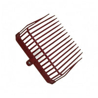 16 Tines Plastic Manure Fork Socket Mount Manure Fork Head Screw-Fastened Hay Rake Lightweight