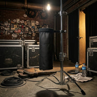 Quick-Access Drumstick Holder with Clamp Rigid Drumstick Bag with Clamp Hassle-Effortless Drum Mallet Holder Slim for Drummers, Percussionists, Stage, Rehearsal Room, Gig Rigs