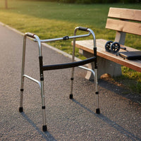 Non-Slip Foot Pads Four Leg Mobility Aid Adjustable Height Seat Mobility Aid Easy to Carry Mobility Aid Strong Load Capacity for Hospital