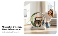 noiseless Operation feline jogning Wheel Promotes Exercise Feline Treadmill Minimalist Design Pet Supplies Stable Base for felines, Apartment Dwellers, Boredom Relief, Indoors, Living Room Training