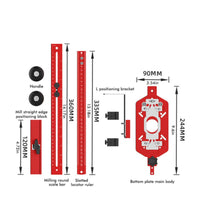 Router Base with Positioning Ruler Router Circle Cutting Jig Wear-Resistant Tool for Woodworkers, Carpenters, Workshops