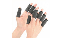 Compressive Fit Compression Finger Sleeve Cotton Blend Slip-on Finger Support Tube Heather Gray Supportive for Sports, Hand Activities