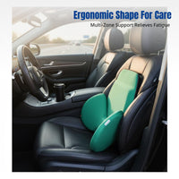 Car Support Pad, Viscoelastic Foam Gel, Ergonomic Rear Seat Pillow, Breathable, Universal All-Season
