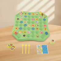 Interactive Flip Match Board Game Hands-on Matching Game with Chips Portable Toy Safe for Playroom