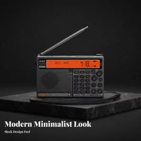 APP Wireless Control Full-Band Digital Radio SOS Alarm Full Band Digital Radio Built-in Flashlight Portable Audio Device Bluetooth Connectivity for Emergency Preppers, Outdoor Adventurers, Travelers, Travel, Home Use