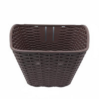 Woven Front Bike Basket Sturdy Duty Woven Bike Basket Cycling Accessory Long-Lasting for Commuters, Commuting, Shopping