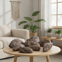 7 Pieces Imitation Rock Lifelike Rock Landscape Ornament Faux Stone Weathered Decor Natural for Indoor Landscaping