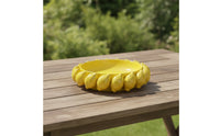 Bowl with Lemon Rim Shallow Fruit Bowl Tableware Versatile Cute for Dining Table, Living Room
