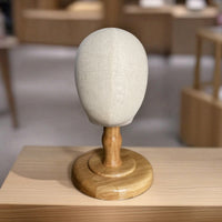 Cloth Covered Mannequin Head with Stand Hat Display Holder Lightweight for Hair Stylists