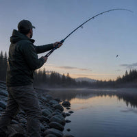 Ultralight Carbon Fiber Spinning Fishing Rod for Long-Distance Casting