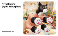 Textured Animal Finger Puppet Molded Vinyl Finger Puppet Hand-Eye Coordination Children's Plaything Storytime Play