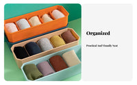3 Pieces 3-Piece Underwear Organizer Set Space-Saving multi-compartment Storage Tray