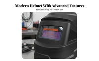 Anti-Glare Auto-Darkening Metal Joining Helmet Heat Resistant Automatic Metal Joining Hood Breathable Design for Polishing