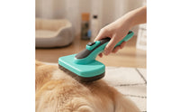 Pet Grooming Brush Hair-Release Brush with Push-Button Ergonomic for Dog Owners