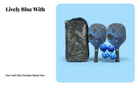 Pickleball Set 2 Paddles 4 Balls Ergonomic Grip Pickleball Paddle Set Sports Equipment With Carrying Bag for Outdoor