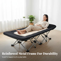 Adjustable Recliner Foldable Bed Foldable Design Adjustable Reclining Lounger Easy Setup Erportablenomic for Caregivers