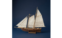 Wooden Sailboat Kit DIY Sailing Boat Model Cut for Desk, Adults, Beginners