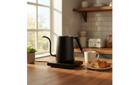 Electric Gooseneck Kettle Keep Warm Function Gooseneck Kettle Smart Coffee Pot Rapid Heating Ergonomic Handle for Baristas, Cafe
