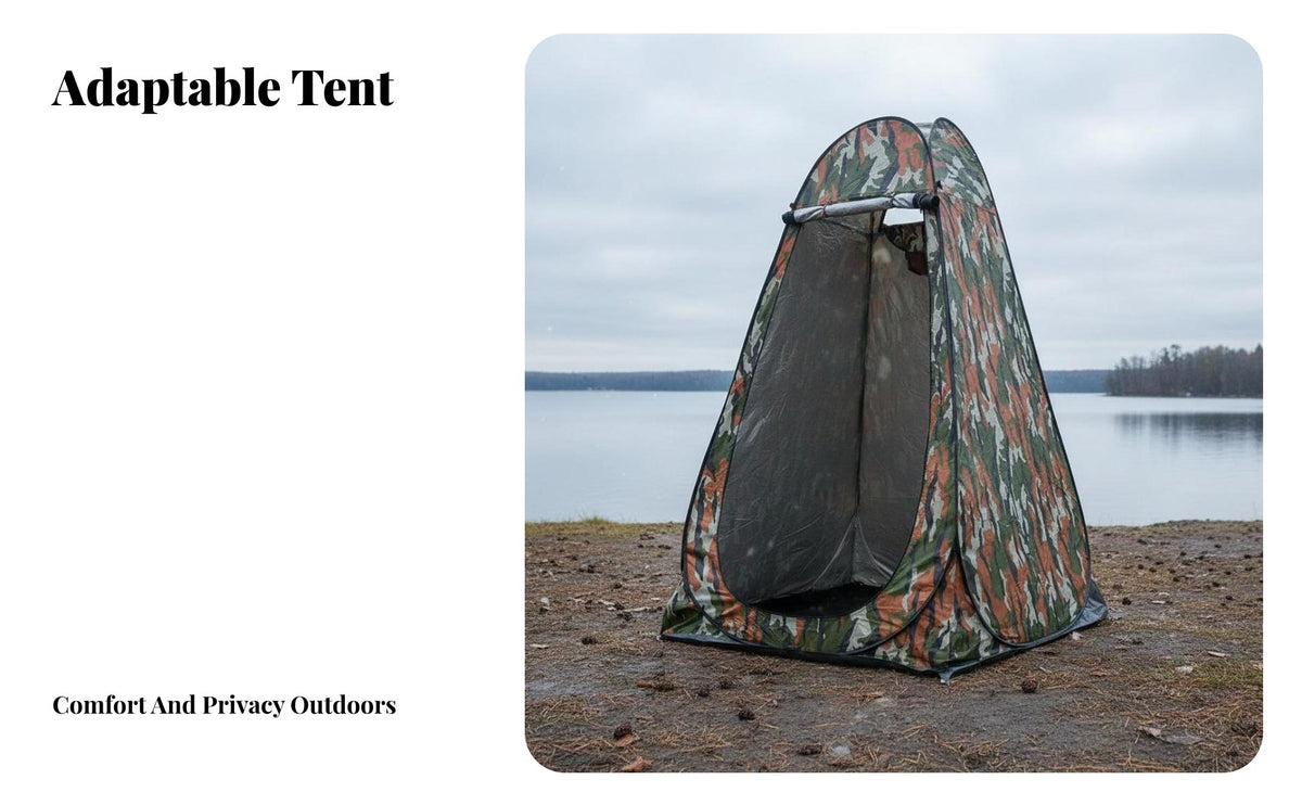 Multi-Purpose Outdoor Shower Tent Waterproof Quick-Setup Shower Tent Ventilated Design Portable Changing Room Lightweight for Families, Beachgoers, Fishing, Backyard, Road Trips, Photo Shoots