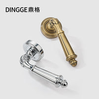 Solid Brass Interior Door Handle with Lock