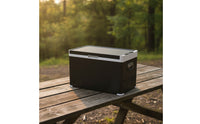 A and C and DC Powered Car Refrigerator with Bluetooth Compact Compressor Car Refrigerator Smart Portable Freezer Battery Protection for Camping