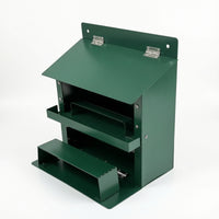Squirrel Feeder with Perch Metal Squirrel Feeder Green for Wildlife Lovers