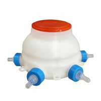 Soft-Teat Multi-Nipple Feeding Bottle Wide-Mouth Animal Bottle with Six Ports Compact Veterinary Feeder Small for Breeders, Lambs