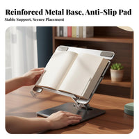 Adjustable Rotating Bookrest Foldable & Portable Rotating Bookrest Multi-Functional literature Stand for Students, Professionals, Study, Bedroom, Kitchen