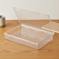 See-Through Plastic Compartment Box Compartmentalized Plastic Organizer Box Large Capacity Transparent Storage Case Sturdy Construction for Crafters, Hobbyists, Technicians, Desktop, Craft Room, Workshop, Garage