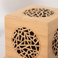 Wooden Incense Box Natural Finish Ash Catcher Decorative for Meditation