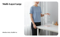 Surprise Box Organizer Rack Transparent Design Multi-Tier Clear Storage Box 3 Tier Figure Showcase High Clarity for Collectors