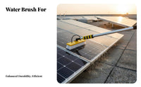 Photovoltaic Panel Washing Tool Adjustable Angle Head Photovoltaic Module Cleaning Brush Customized Fiber Bristles Water Fed Pole Brush for Rooftops