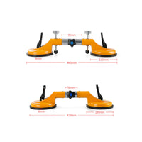 Adjustable Suction Cup Clamp Clamping Corner Clamp Seam Adjustment Alignment Jig for Tile Setters, Contractors, Glass Workers, 90 Degree Joint Work