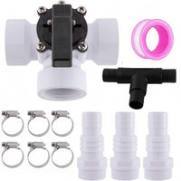Corrosion-Resistant Three-Way Diverter Valve Threaded 3-Way Diverter Valve Manual Hose Adapter with Hose Clamps Universal for DIYers