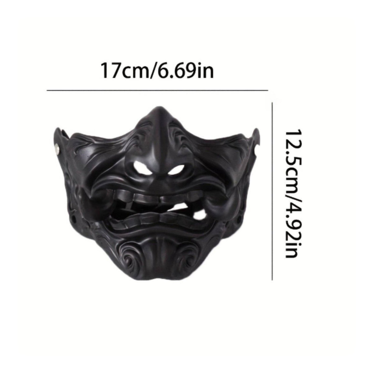 Hannya Cosplay Mask Comfortable Padding Japanese Demon Mask for Cosplayers